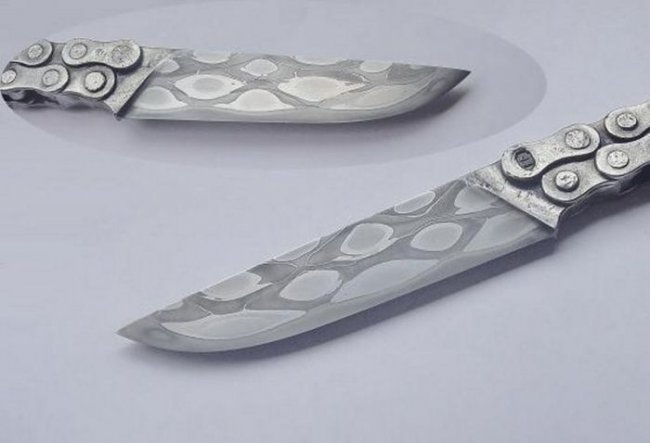 Необычные ножи из металлических предметов