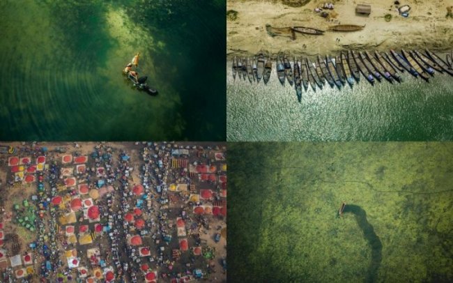 Потрясающие аэрофотоснимки Бангладеш