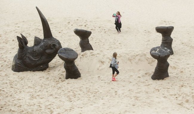 Скульптуры у моря на выставке “Sculpture by the Se