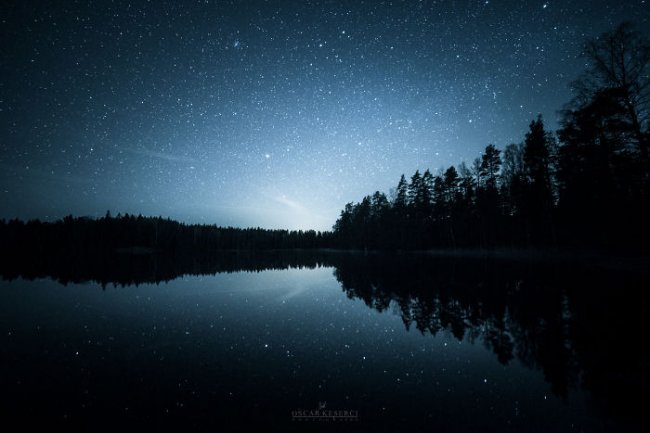 Ночная Финляндия на фото Оскара Кесерзи