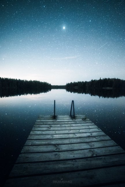 Ночная Финляндия на фото Оскара Кесерзи