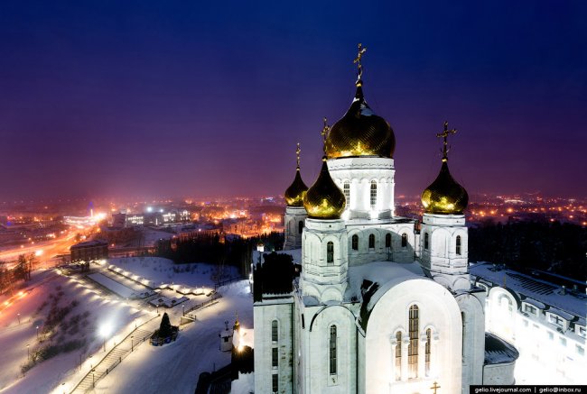 Ханты-Мансийск с высоты: компактный город среди тайги