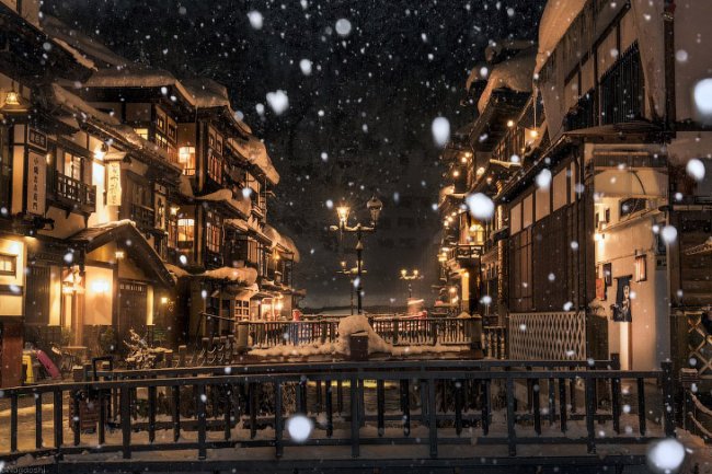 Как выглядит японская зима