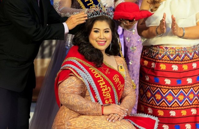 Конкурс красоты среди крупных дам в Таиланде