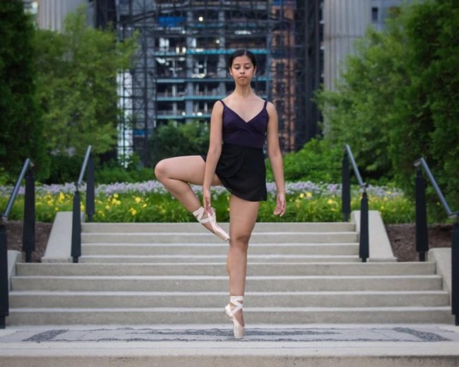 Балерины на улицах Чикаго