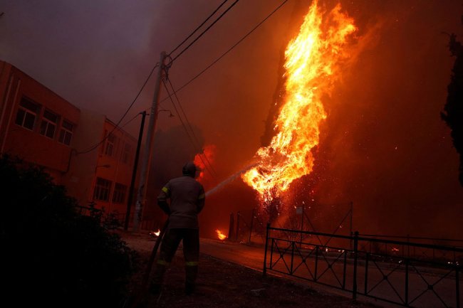Пожары 2018. Греция