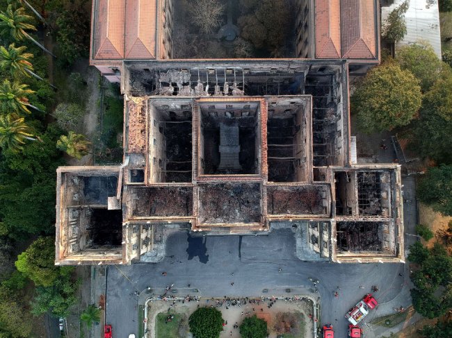 Как горел Национальный музей Бразилии