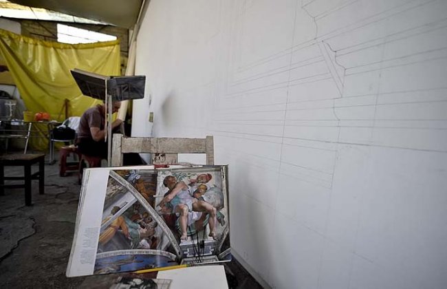 Мексиканский пенсионер повторил все фрески Сикстинской капеллы
