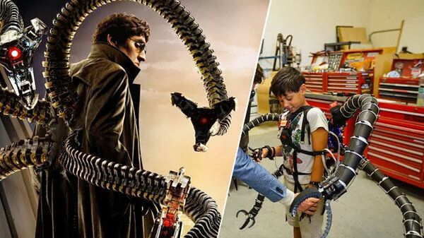 Молодой миллионер создал роботизированные руки доктора осьминога
