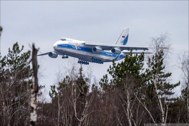 Как дезинфицируют крупнейший в мире самолет Ан-124-100 «Руслан»