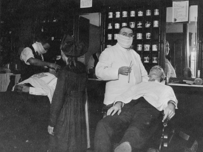 Медицинские маски 1918 года