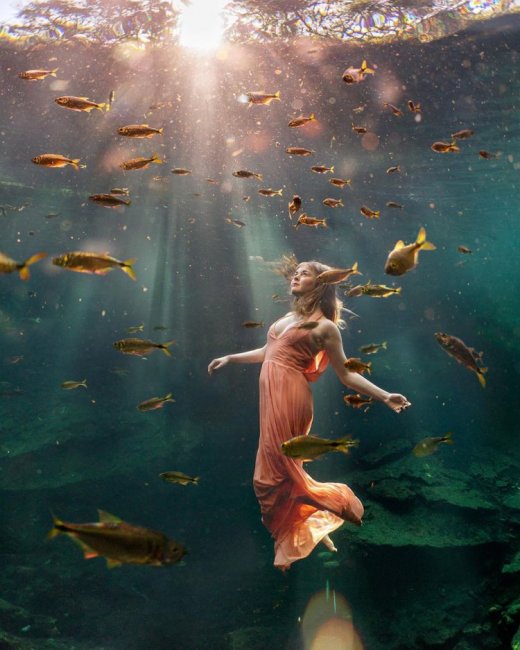 Потрясающие подводные фото Лекси Лайн
