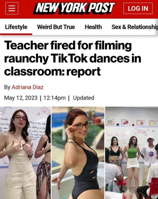 Учительницу уволили за съемку непристойных танцев для TikTok в классе