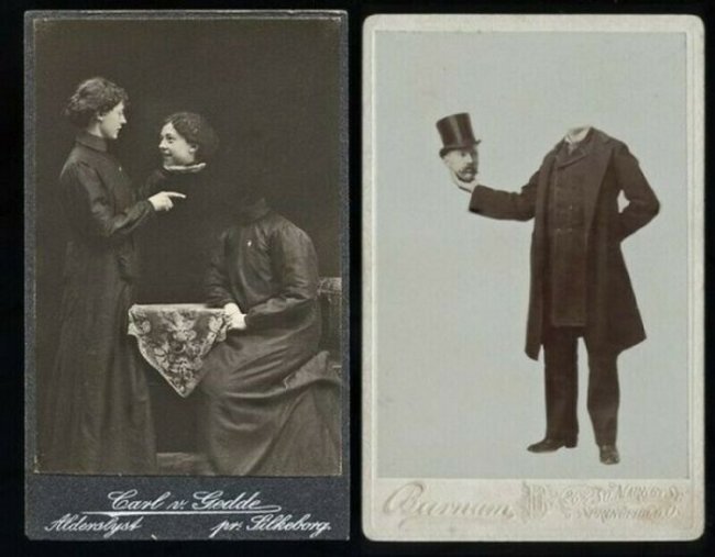 Зачем в XIX веке фотографировались без головы