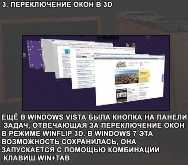 Горячие клавиши в Windows 7