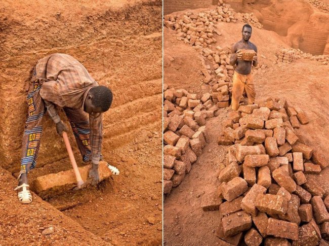 Особенности национальной работы: кирпичный карьер в Буркина-Фасо